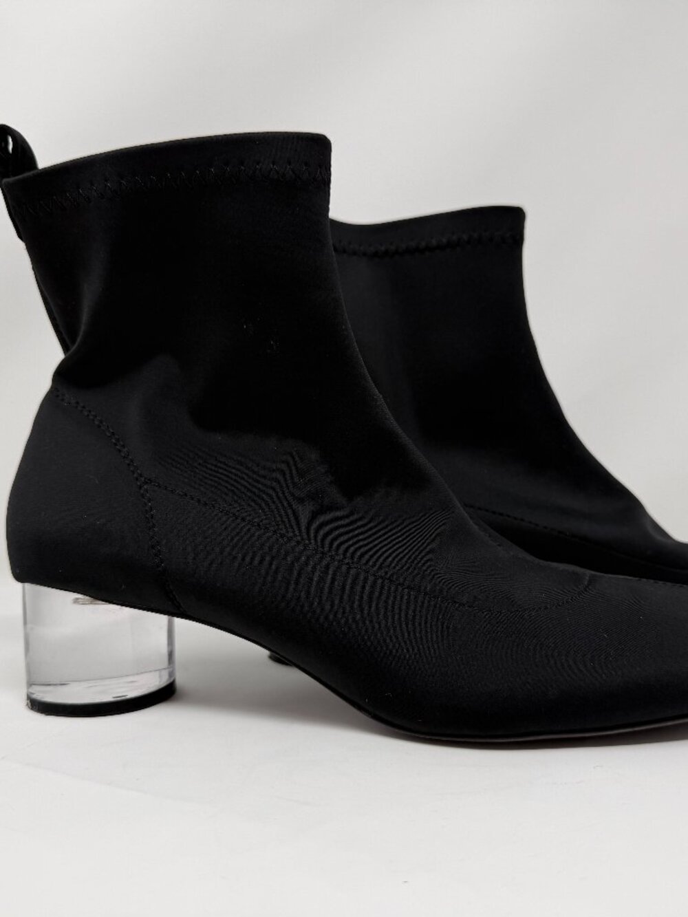 Zara Stretch acrylic heel Bootie Size 41